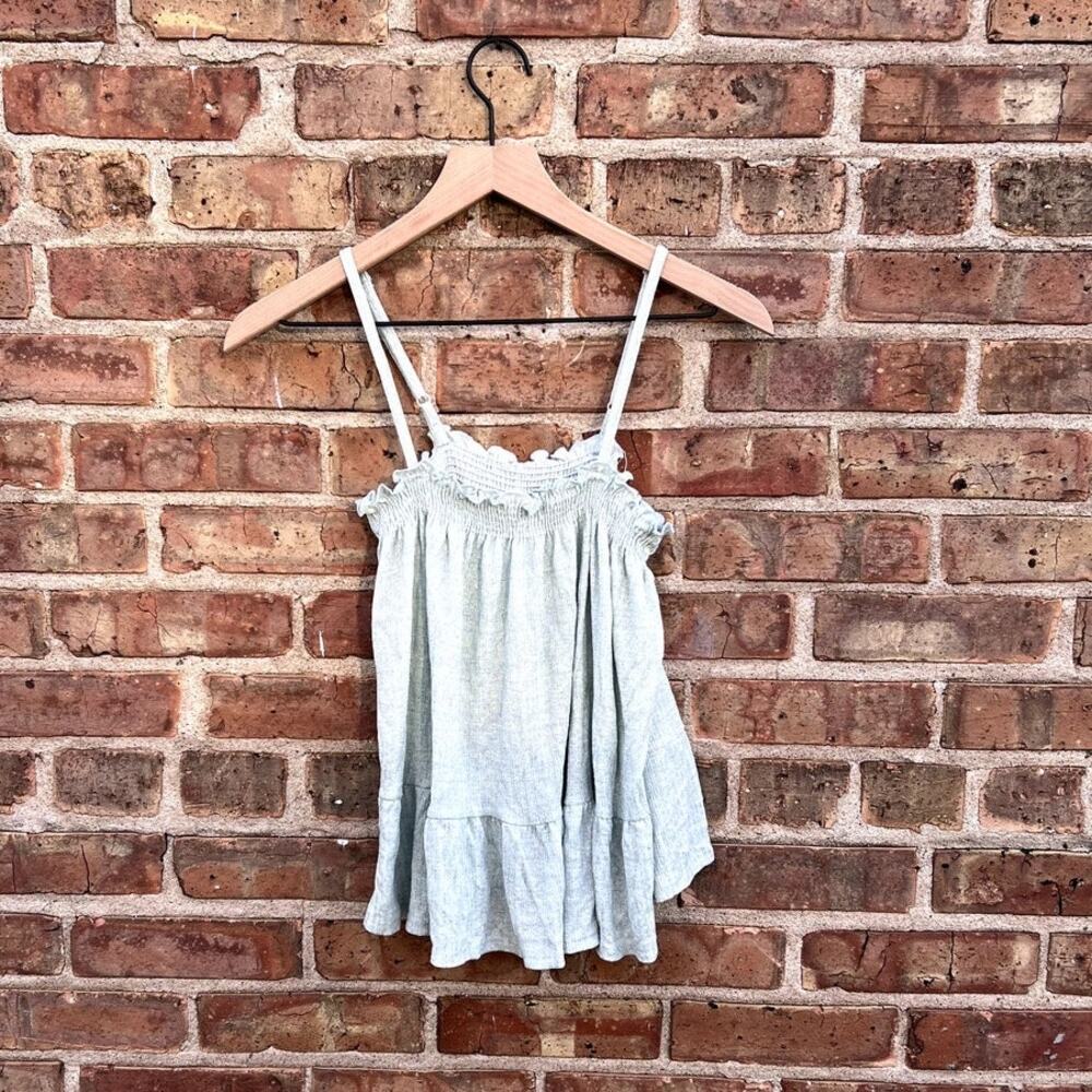 Anthropologie Sparkly Sea Siren Boho Top in Sanriocore Teal